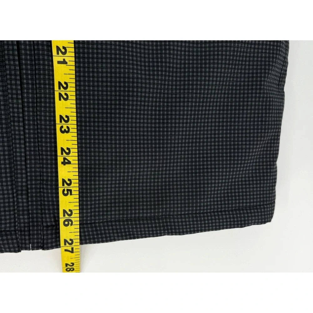TravisMathew Keep It Up Vest Men's Small Black Check Full Zip Golf NWT 1MU365